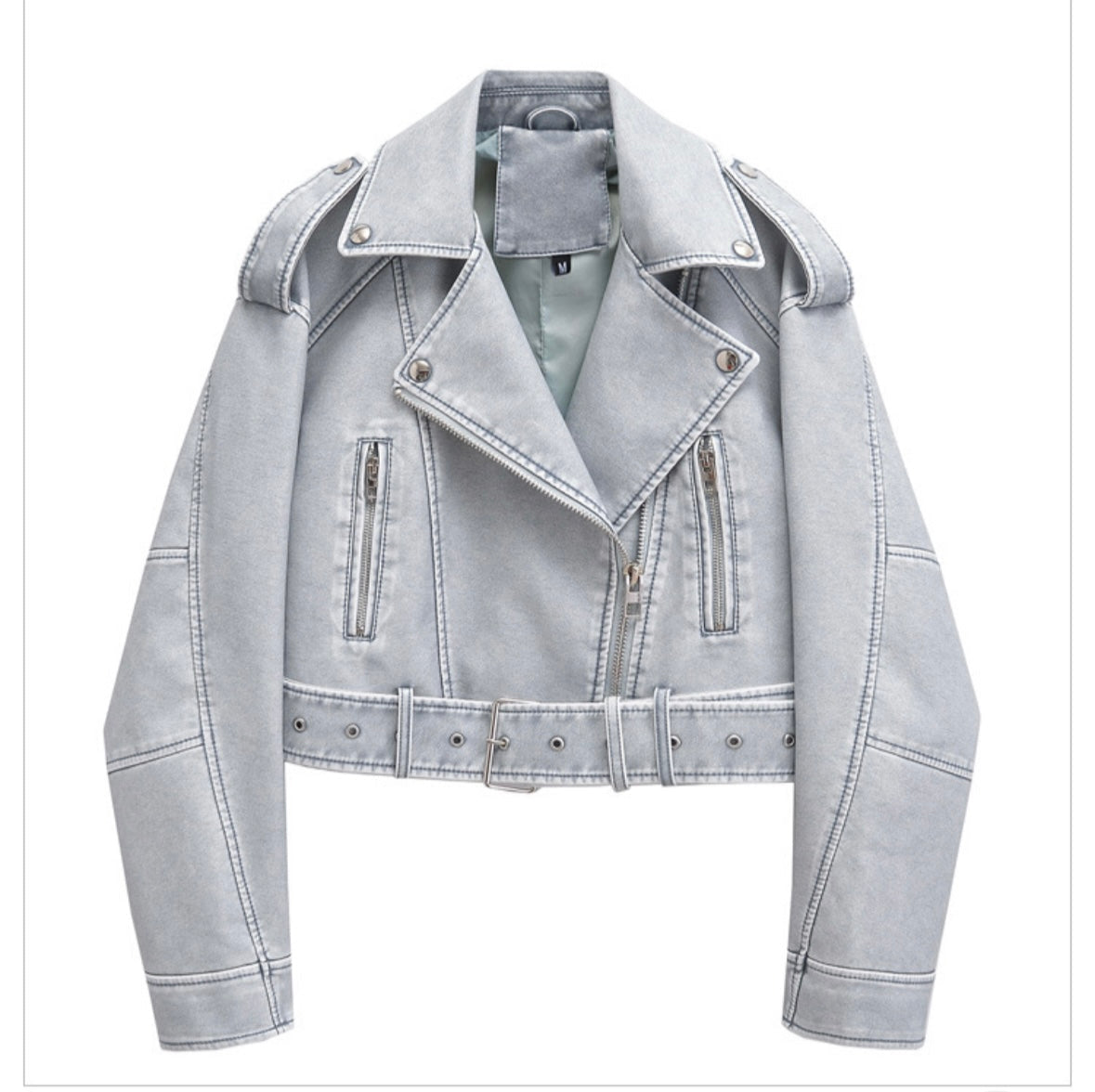 Virale Lederjacke