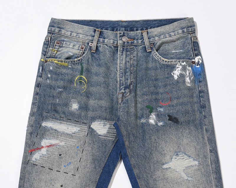 Wavy Flared Jeans
