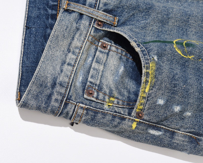 Wavy Flared Jeans
