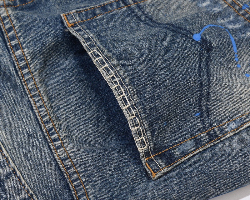 Wavy Flared Jeans
