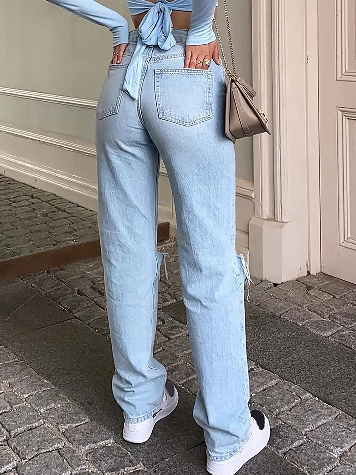 Ripped Blue Jeans