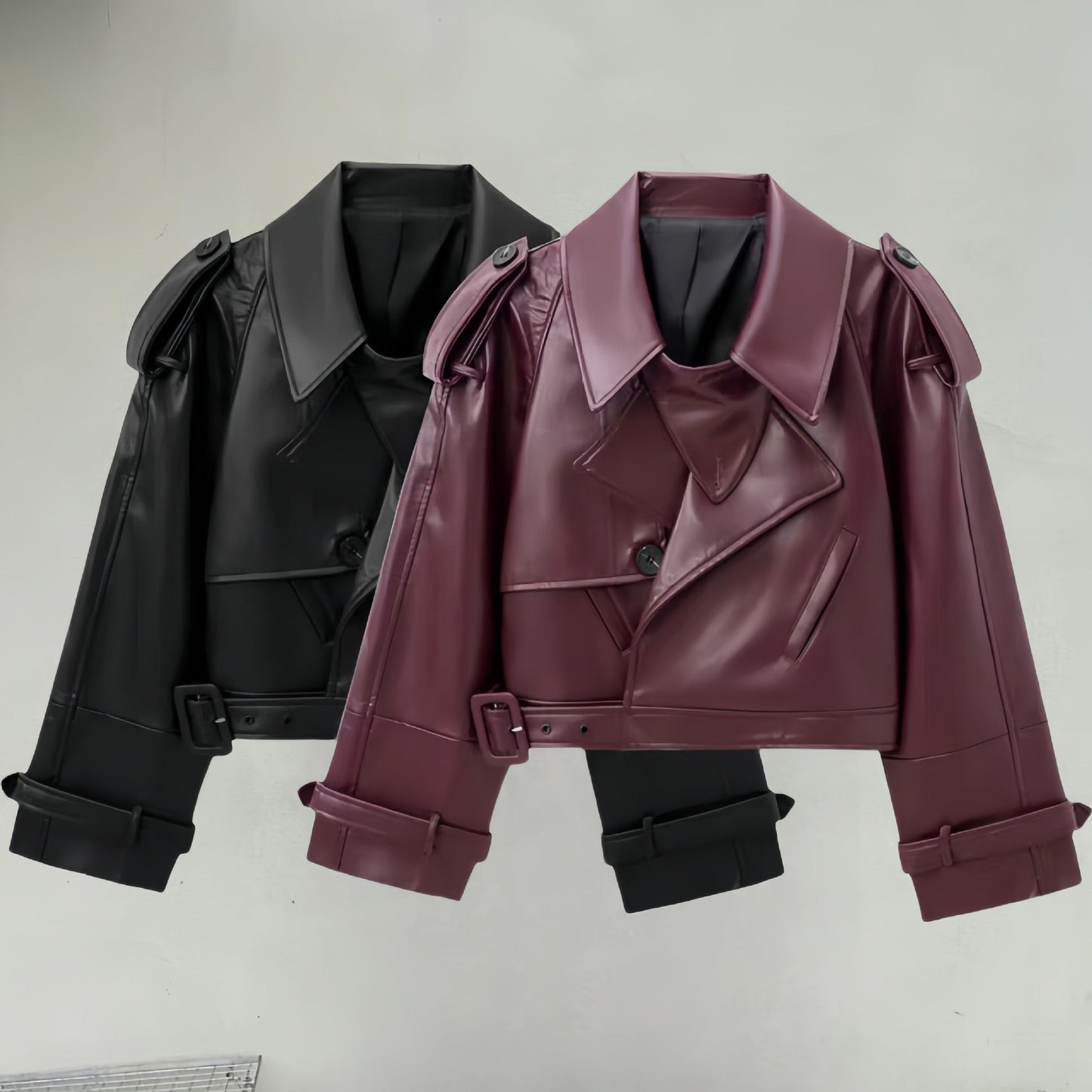 Virale Lederjacke