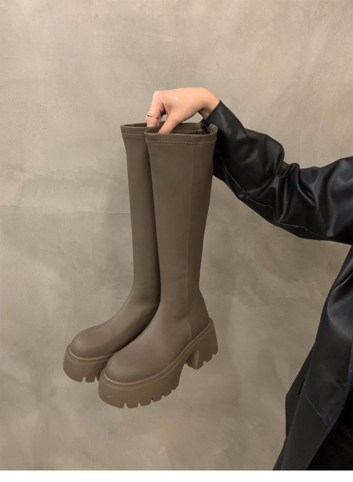 Kunstleder Stiefel