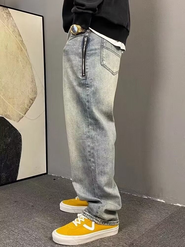 Graue Baggy Jeans