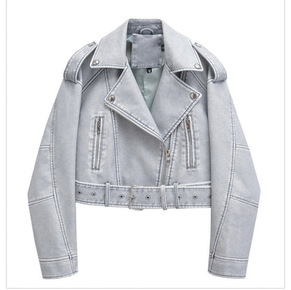 Virale Lederjacke