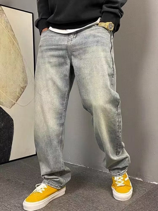 Graue Baggy Jeans