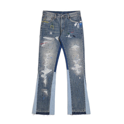 Wavy Flared Jeans