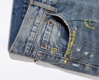 Wavy Flared Jeans