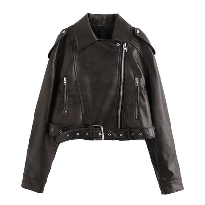 Virale Lederjacke