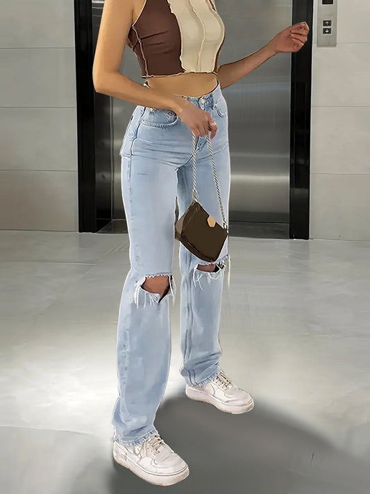 Ripped Blue Jeans