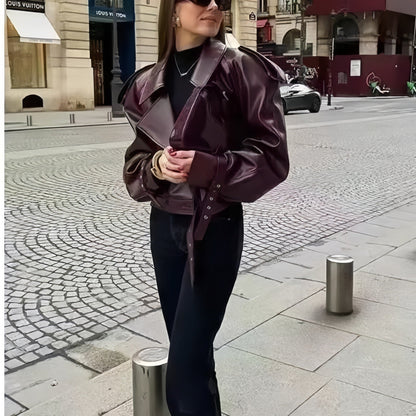Virale Lederjacke