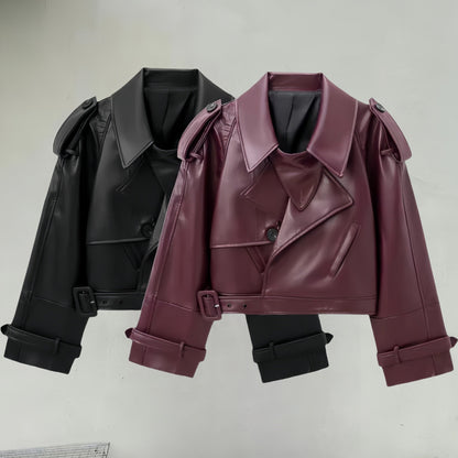 Virale Lederjacke