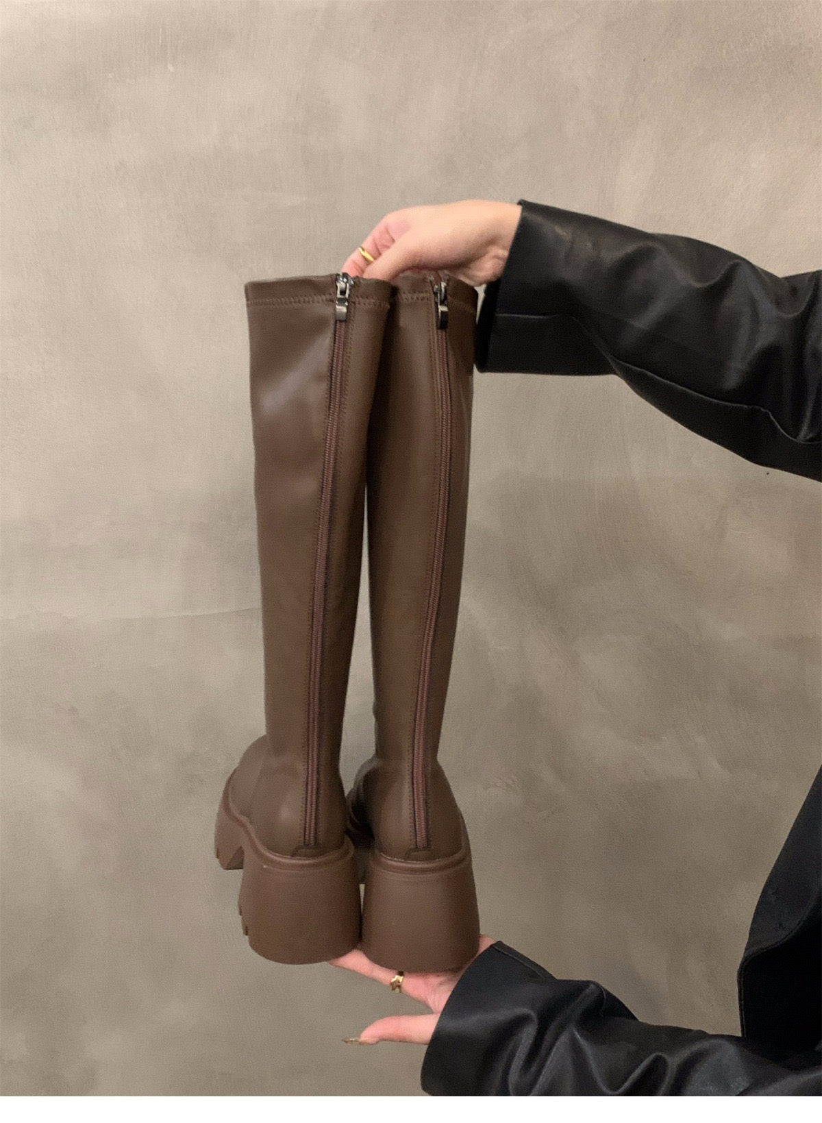 Kunstleder Stiefel