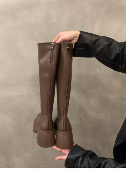 Kunstleder Stiefel